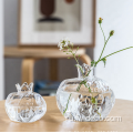 Чистый мини -стеклянный ваза Новый год подарок